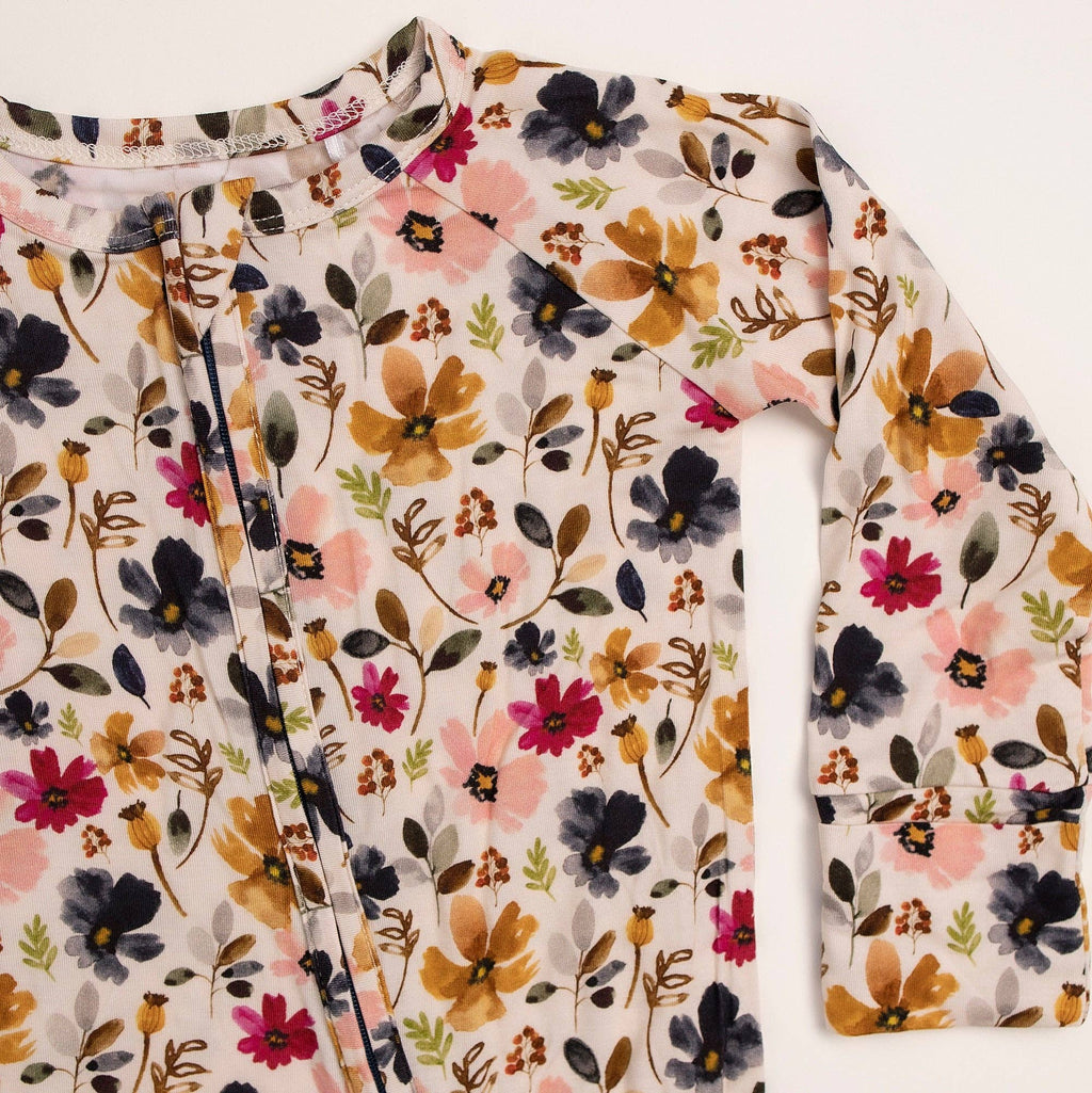 Watercolor Floral Bamboo Sleeper $34.00