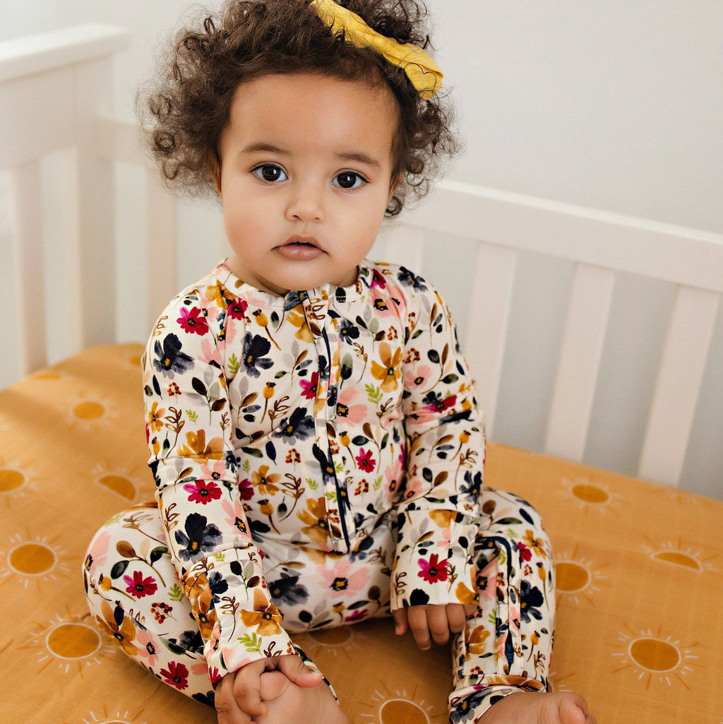 Watercolor Floral Bamboo Sleeper $34.00