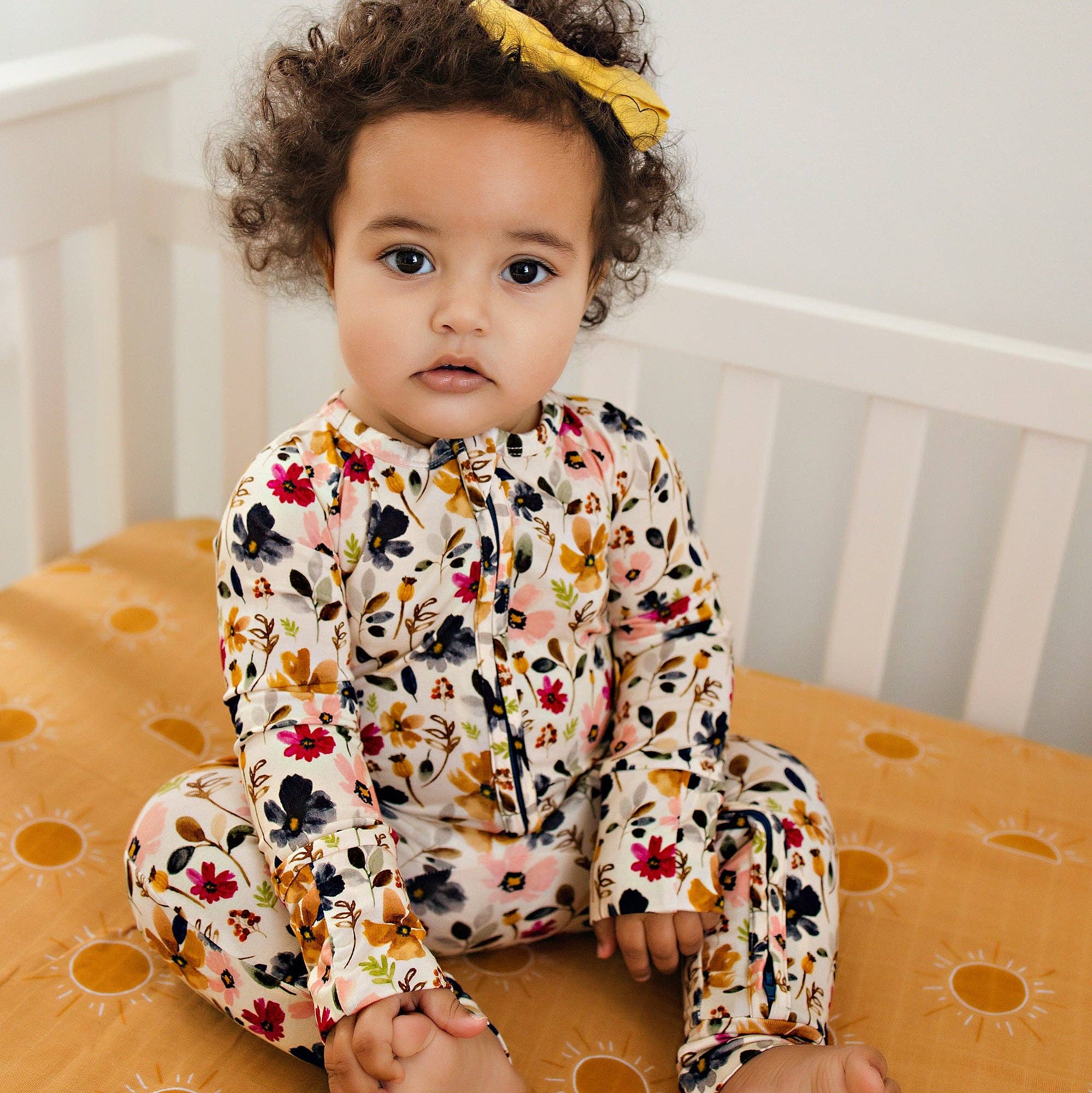 Watercolor Floral Bamboo Sleeper $34.00