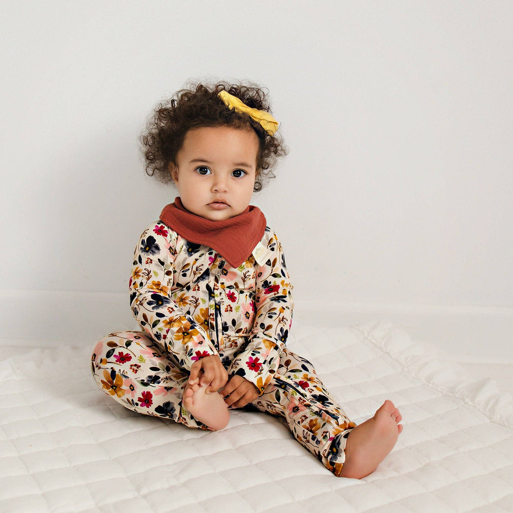 Watercolor Floral Bamboo Sleeper $34.00