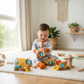 Construction Romper - Candid Toddler