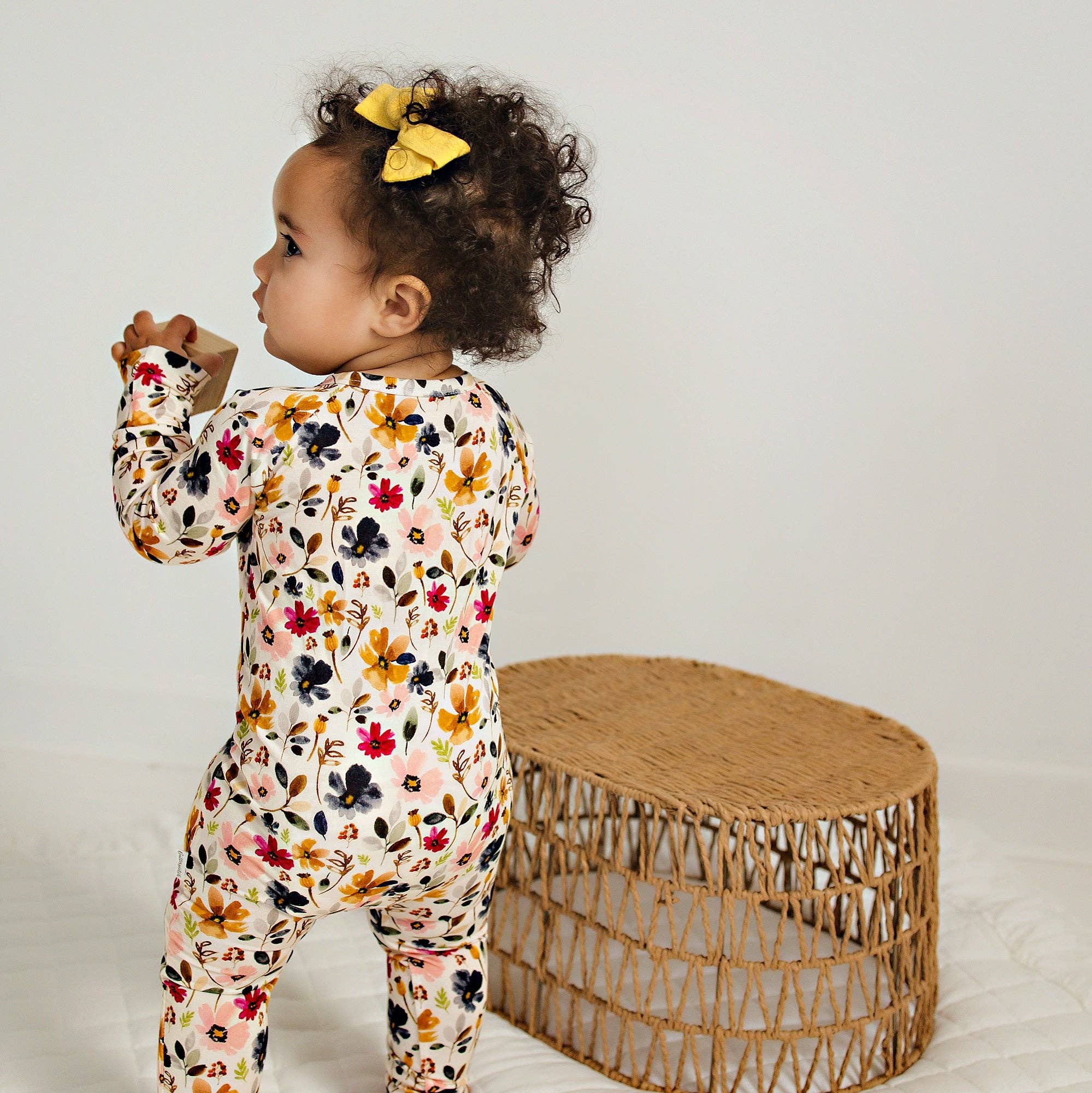 Watercolor Floral Bamboo Sleeper $34.00