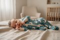 Lullaby Moon Bamboo Sleeper — Teal