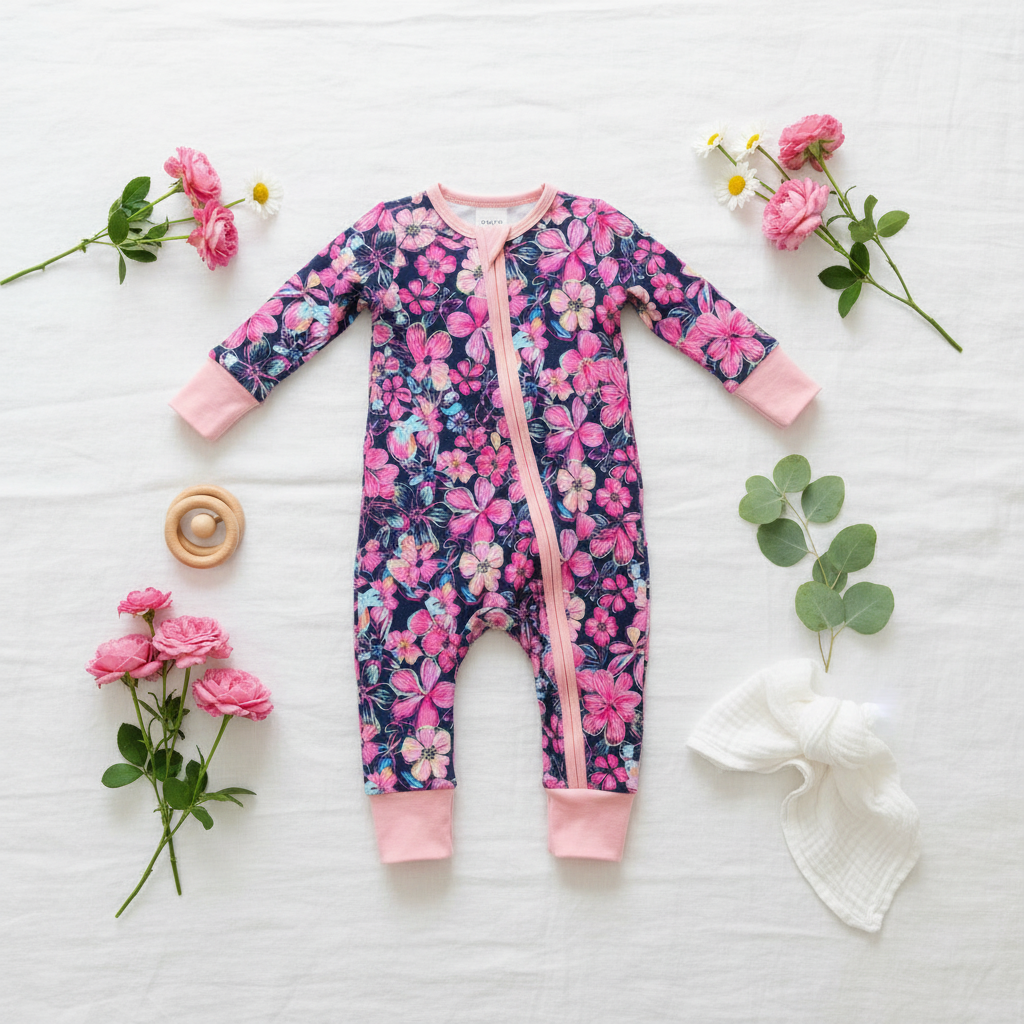 Moonlit Petals Flat Lay