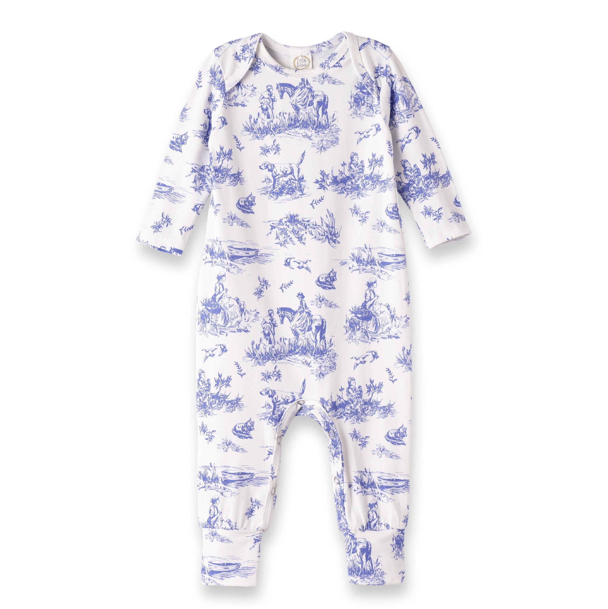 Toile de Jouy Bamboo Romper $35.00